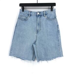 OAK + FORT Cutoff Jean Shorts Light Wash 27